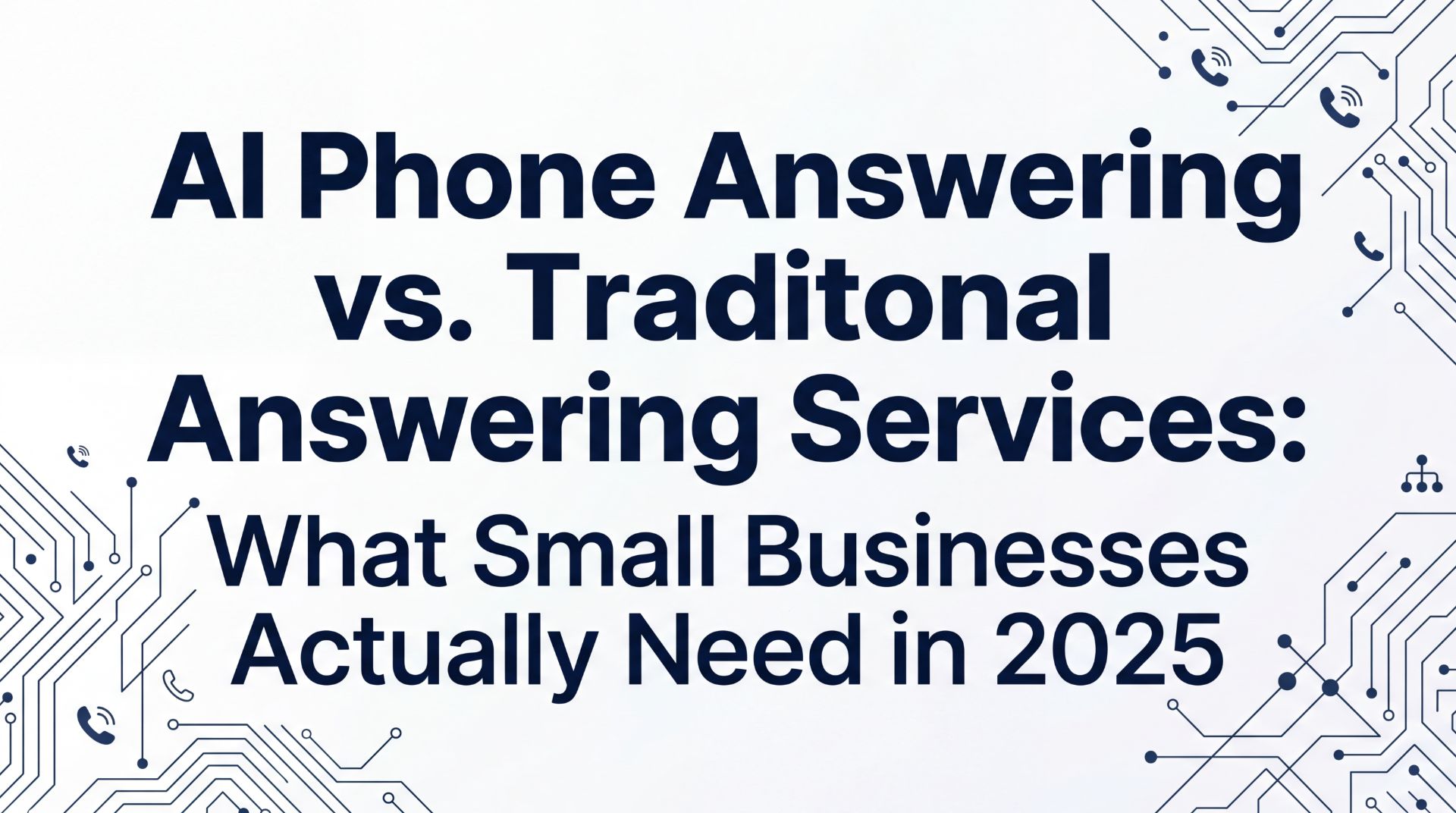 AI Phone Answering vs Traditional Answering Services comparison guide for small businesses 2025